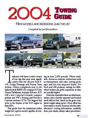 2004 towing guide