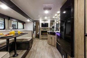 2027 Forest River Cherokee Grey Wolf 26DBH Bunkhouse Travel Trailer Interior Image