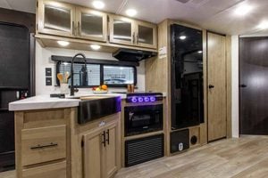2027 Forest River Cherokee Grey Wolf 26DBH Bunkhouse Travel Trailer Interior Image