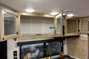 2027 Forest River Cherokee Grey Wolf 26DBH Bunkhouse Travel Trailer Interior Image