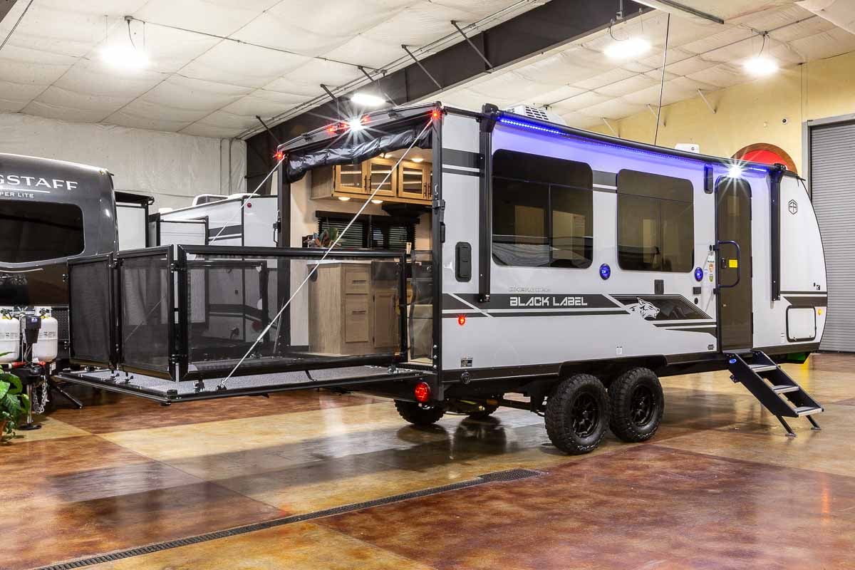 2027 Forest River Cherokee Grey Wolf Black Label 18RRBL Toy Hauler Enterior Image