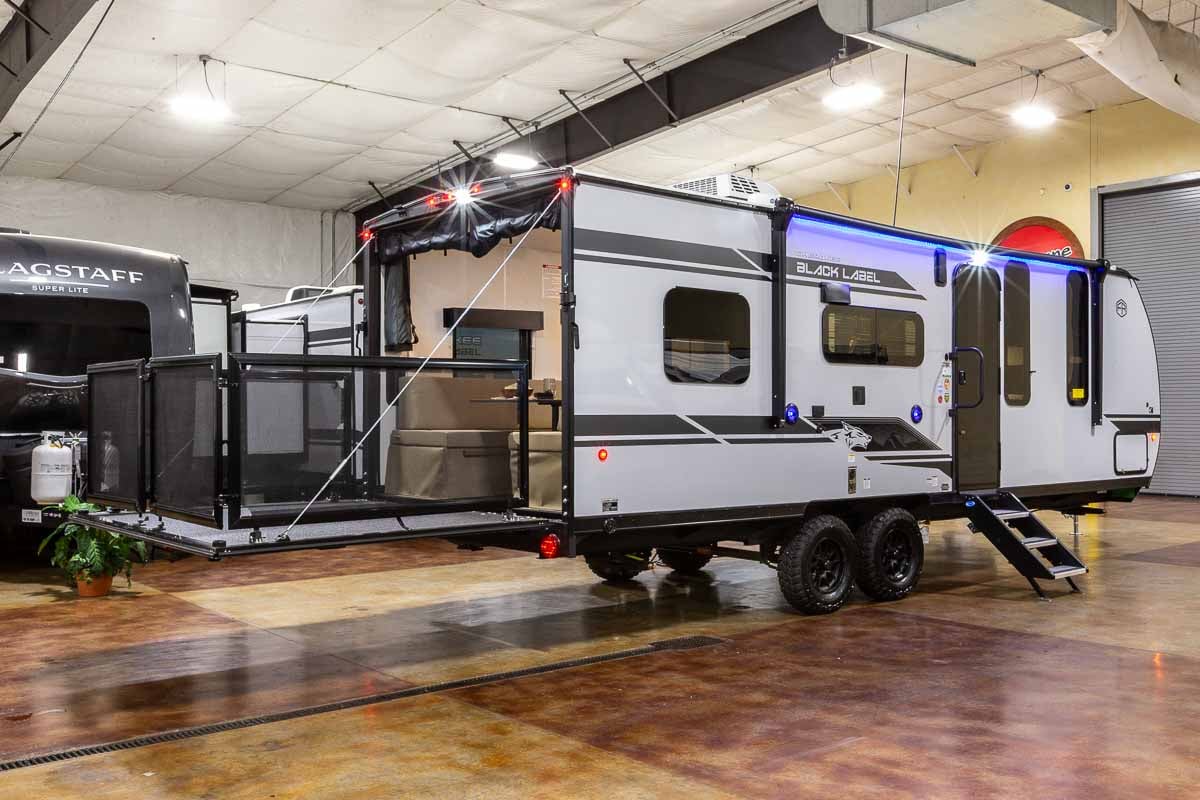 2027 Forest River Cherokee Grey Wolf Black Label 22RRBL Toy Hauler Enterior Image