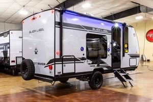 2027 Forest River Cherokee Wolf Pup Black Label 16FQBLW Small Camper Exterior Image
