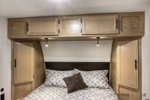 2027 Forest River Cherokee Wolf Pup Black Label 16FQBLW Small Camper Interior Image