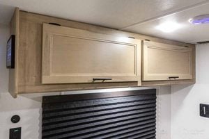 2027 Forest River Cherokee Wolf Pup Black Label 16FQBLW Small Camper Interior Image