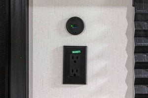 2027 Forest River Cherokee Wolf Pup Black Label 16FQBLW Small Camper Interior Image