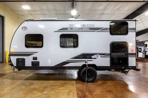 2027 Forest River Cherokee Wolf Pup Black Label 16BHSBLW Small Bunkhouse Travel Trailer Exterior Image