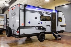 2027 Forest River Cherokee Wolf Pup Black Label 16BHSBLW Small Bunkhouse Travel Trailer Exterior Image