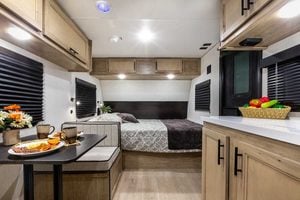 2027 Forest River Cherokee Wolf Pup Black Label 16BHSBLW Small Bunkhouse Travel Trailer Interior Image