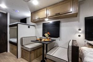 2027 Forest River Cherokee Wolf Pup Black Label 16BHSBLW Small Bunkhouse Travel Trailer Interior Image