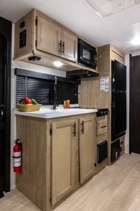 2027 Forest River Cherokee Wolf Pup Black Label 16BHSBLW Small Bunkhouse Travel Trailer Interior Image