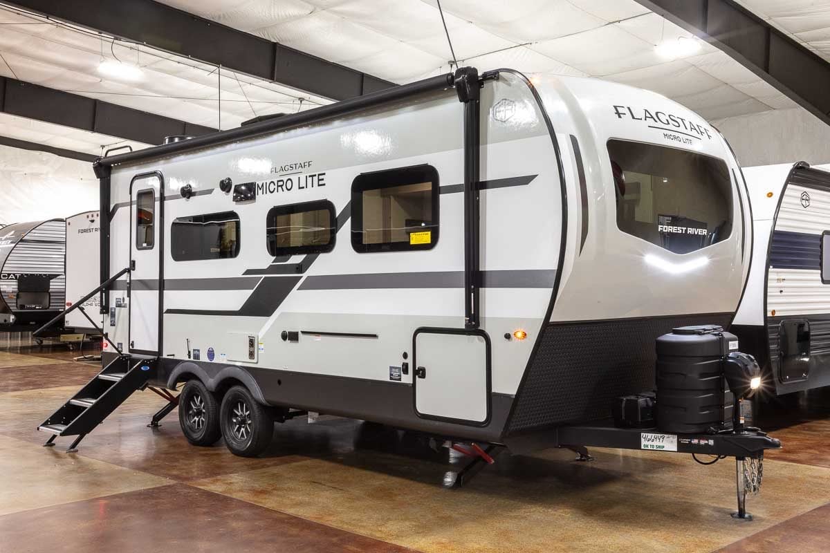 2027 Forest River Flagstaff Micro Lite 22FBS Couples Travel Trailer Enterior Image