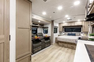 2027 Forest River Flagstaff Micro Lite 22FBS Couples Travel Trailer Interior Image