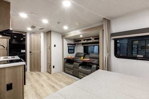 2027 Forest River Flagstaff Micro Lite 22FBS Couples Travel Trailer Interior Image