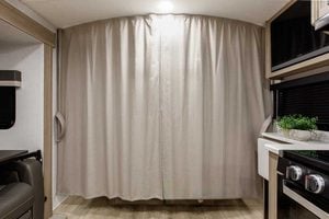 2027 Forest River Flagstaff Micro Lite 22FBS Couples Travel Trailer Interior Image
