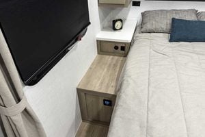 2027 Forest River Flagstaff Micro Lite 22FBS Couples Travel Trailer Interior Image