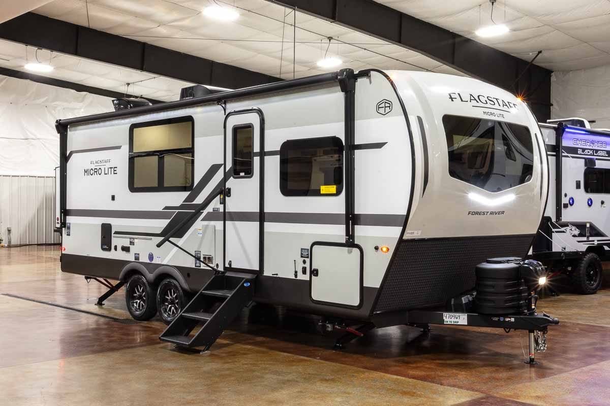 2027 Forest River Flagstaff Micro Lite 25FBD Couples Travel Trailer Enterior Image