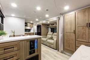 2027 Forest River Flagstaff Micro Lite 25FBD Couples Travel Trailer Interior Image