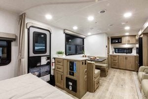2027 Forest River Flagstaff Micro Lite 25FBD Couples Travel Trailer Interior Image