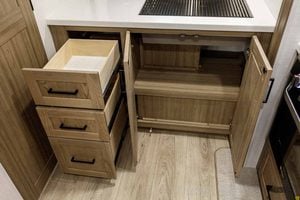 2027 Forest River Flagstaff Micro Lite 25FBD Couples Travel Trailer Interior Image