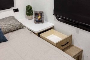 2027 Forest River Flagstaff Micro Lite 25FBD Couples Travel Trailer Interior Image