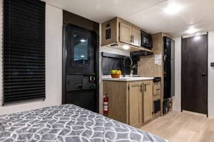 2027 Forest River Cherokee Wolf Pup Black Label 16KHWBL Small Camper Interior Image
