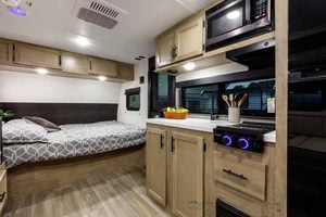 2027 Forest River Cherokee Wolf Pup Black Label 17JWBL Small Bunkhouse Travel Trailer Interior Image