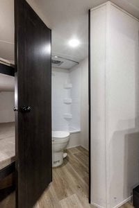 2027 Forest River Cherokee Wolf Pup Black Label 17JWBL Small Bunkhouse Travel Trailer Interior Image