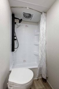 2027 Forest River Cherokee Wolf Pup Black Label 17JWBL Small Bunkhouse Travel Trailer Interior Image