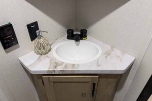 2027 Forest River Cherokee Wolf Pup Black Label 17JWBL Small Bunkhouse Travel Trailer Interior Image