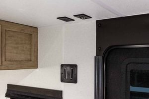 2027 Forest River Cherokee Wolf Pup Black Label 17JWBL Small Bunkhouse Travel Trailer Interior Image
