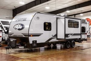 2027 Forest River Cherokee Grey Wolf Black Label 23DBHBL Bunkhouse Travel Trailer Exterior Image