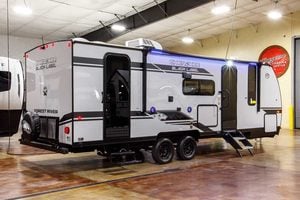 2027 Forest River Cherokee Grey Wolf Black Label 23DBHBL Bunkhouse Travel Trailer Exterior Image