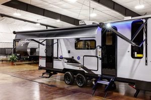 2027 Forest River Cherokee Grey Wolf Black Label 23DBHBL Bunkhouse Travel Trailer Exterior Image