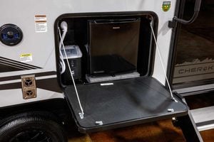 2027 Forest River Cherokee Grey Wolf Black Label 23DBHBL Bunkhouse Travel Trailer Exterior Image