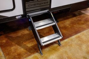 2027 Forest River Cherokee Grey Wolf Black Label 23DBHBL Bunkhouse Travel Trailer Exterior Image