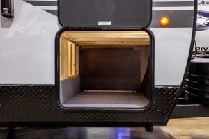 2027 Forest River Cherokee Grey Wolf Black Label 23DBHBL Bunkhouse Travel Trailer Exterior Image