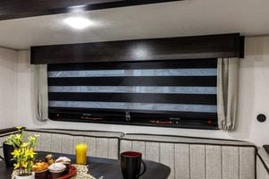 2027 Forest River Cherokee Grey Wolf Black Label 23DBHBL Bunkhouse Travel Trailer Interior Image