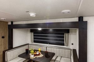 2027 Forest River Cherokee Grey Wolf Black Label 23DBHBL Bunkhouse Travel Trailer Interior Image