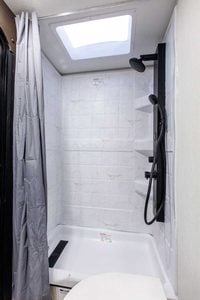 2027 Forest River Cherokee Grey Wolf Black Label 23DBHBL Bunkhouse Travel Trailer Interior Image