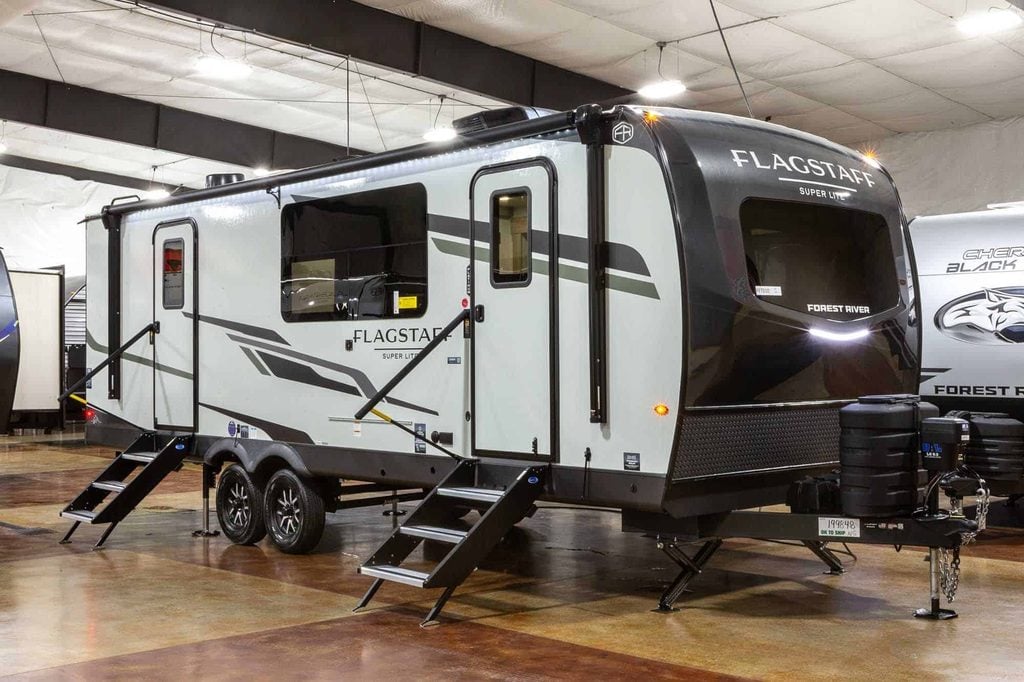 2027 Forest River Cherokee Alpha Wolf 28RLX Rear Living Room Couples Travel Trailer Enterior Image