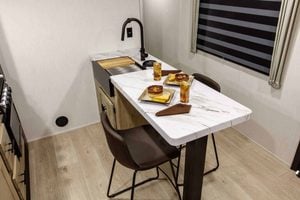 2026 Forest River Cherokee Grey Wolf 27LH Rear Living Travel Trailer Interior Image