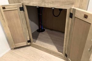 2026 Forest River Cherokee Grey Wolf 27LH Rear Living Travel Trailer Interior Image