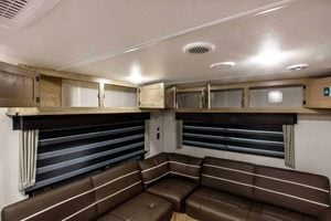 2026 Forest River Cherokee Grey Wolf 27LH Rear Living Travel Trailer Interior Image