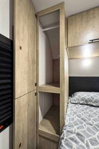 2026 Forest River Cherokee Grey Wolf 27LH Rear Living Travel Trailer Interior Image