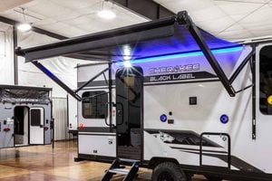 2027 Forest River Cherokee Wolf Pup Black Label 16CMBL Small Camper Exterior Image