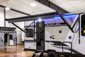 2027 Forest River Cherokee Wolf Pup Black Label 16CMBL Small Camper Exterior Image