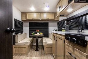 2027 Forest River Cherokee Wolf Pup Black Label 16CMBL Small Camper Interior Image