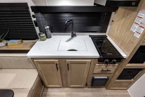 2027 Forest River Cherokee Wolf Pup Black Label 16CMBL Small Camper Interior Image