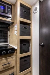 2027 Forest River Cherokee Wolf Pup Black Label 16CMBL Small Camper Interior Image